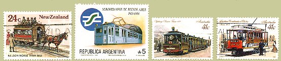 znamke tematske zbirke tramvaj